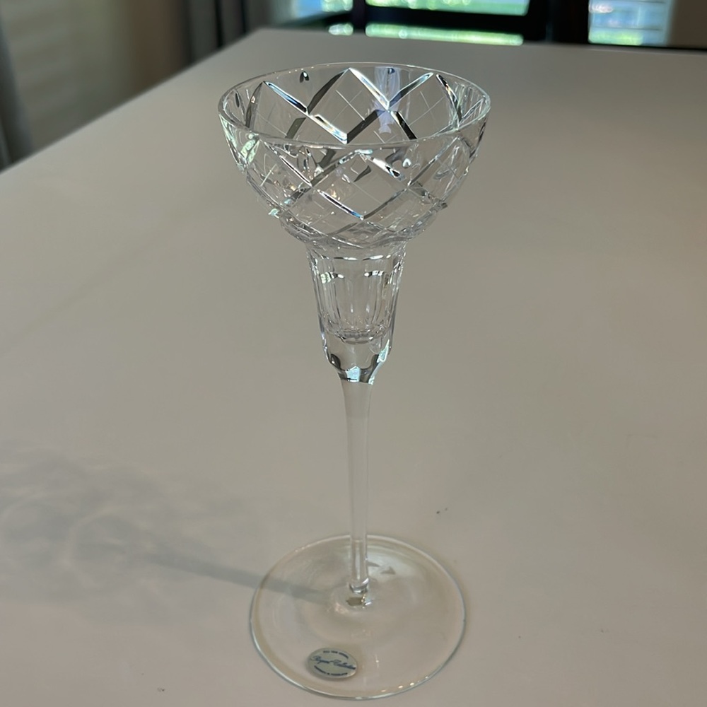 Two Regent Collection Candlestick Holders Full Lead Crystal Vintage Handmade - Picture 16 of 17